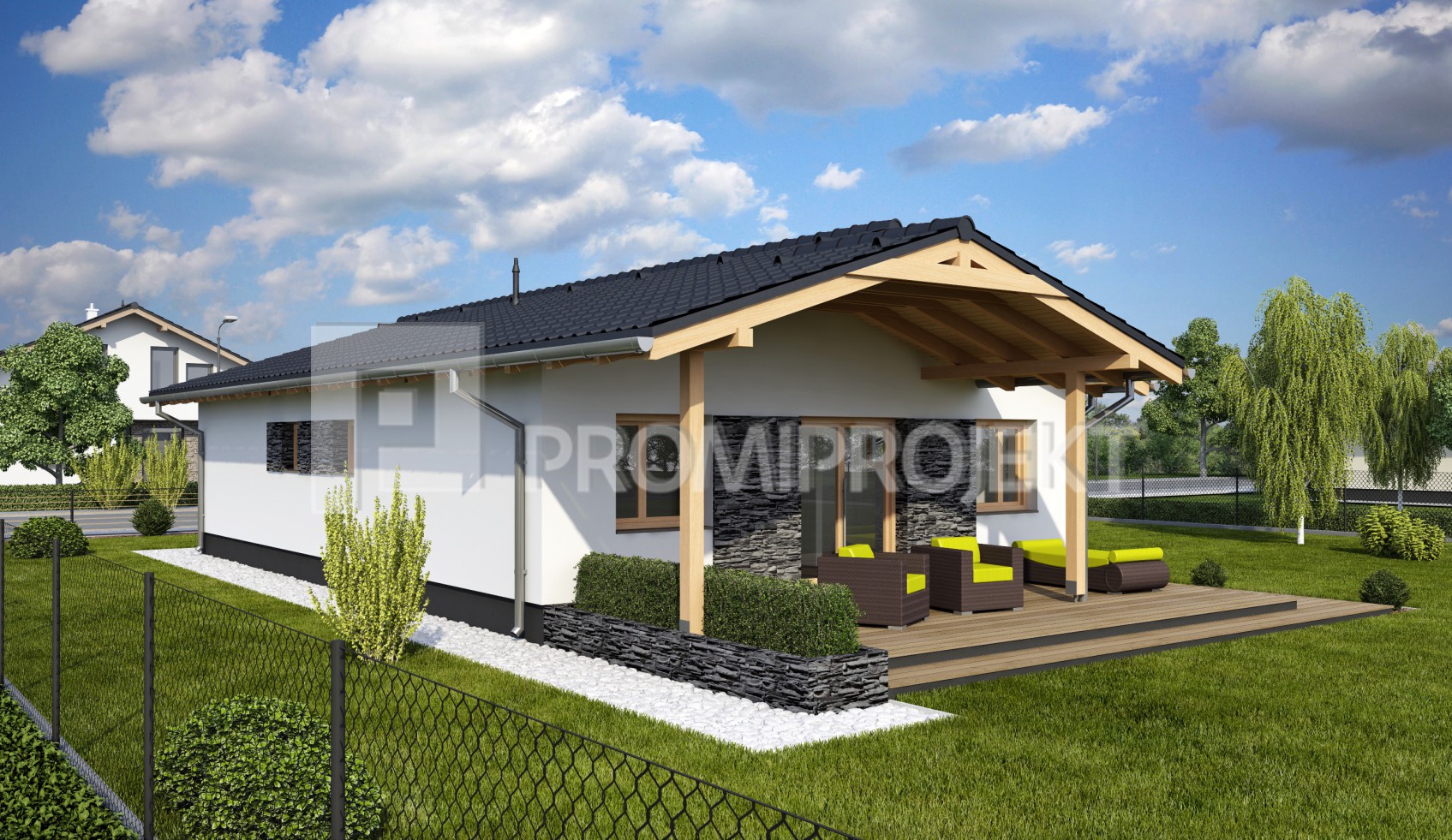projekty domov bungalov Laguna 22, PROmiprojekt
