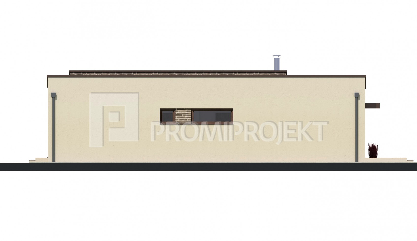 krásny bungalov s pultovou strechou Linear 325, pohľad 2, Promiproje